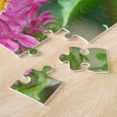 銀色チェッカースポットバタフライジグソーパズル ジグソーパズル (側面)