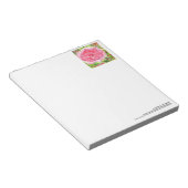 銀色バラメモ帳 ノートパッド (アングル)