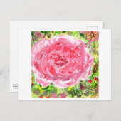 銀色バラ葉書 ポストカード (正面/裏面)