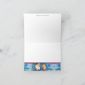 銀色ムーンチョウ犬の水色 カード (内部)