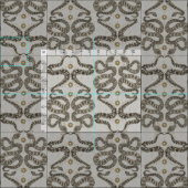 銀色 ファブリック (タイル)