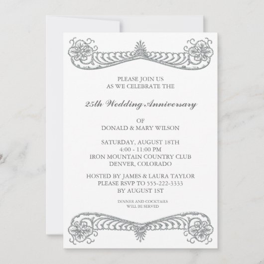 銀花巻二十五周年記念パーティー 招待状 (正面)