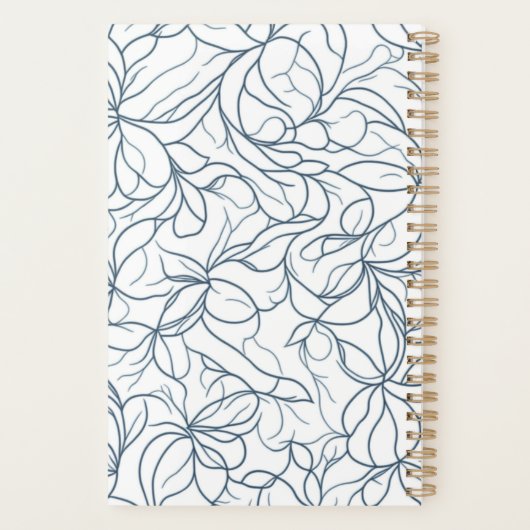 銀花柄 プランナー手帳 (裏面)