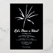 銀花火節千年7月4日 箔招待状 (正面)