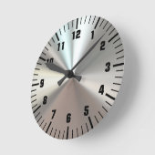 銀芸術的金 ラウンド壁時計 (傾斜)