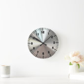 銀芸術的金 ラウンド壁時計 (ホーム)