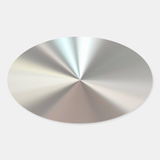 銀芸術的金 楕円形シール (正面)