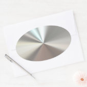 銀芸術的金 楕円形シール (封筒)