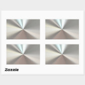 銀芸術的金 長方形シール (シート)