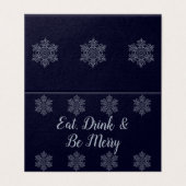 銀華美のスノーフレーク・クリスマスカード (外部フラット)