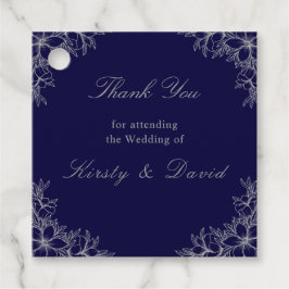 銀華美フローラ結婚式の引き出物ラベル フェイバータグ