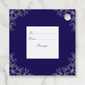 銀華美フローラ結婚式の引き出物ラベル フェイバータグ (裏面)