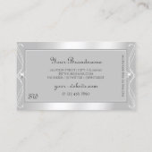 銀華美光グレー輝く宝石モノグラム 名刺 (裏面)