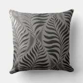 銀葉模様 クッション (裏面)