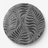 銀葉模様 ペーパープレート (正面)