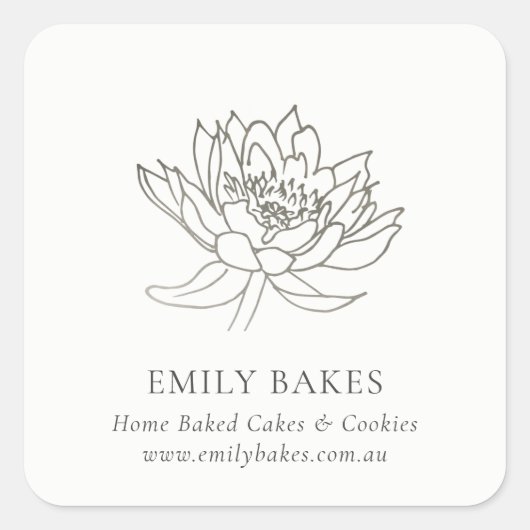 銀蓮フェイクフローラ事業プロフェッショナル スクエアシール (正面)