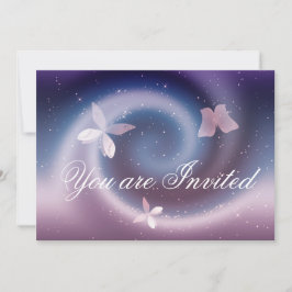 銀蝶招待状カード 招待状