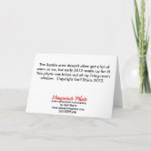 銀融解クリスマスカード シーズンカード (裏面)