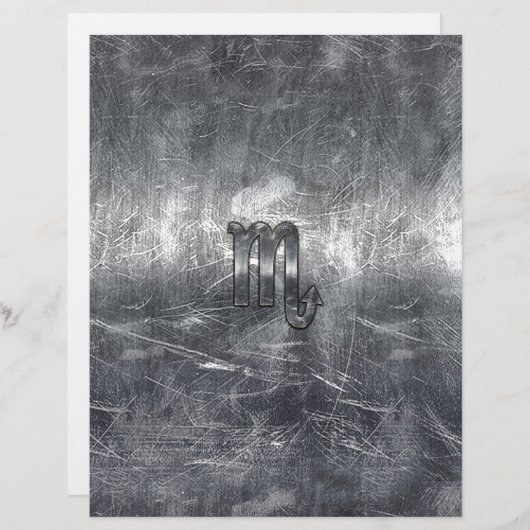 銀蠍座〔占星術の〕十二宮図サインメ動揺してタルスタイル (正面/裏面)