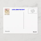 銀行での一日 ポストカード (裏面)