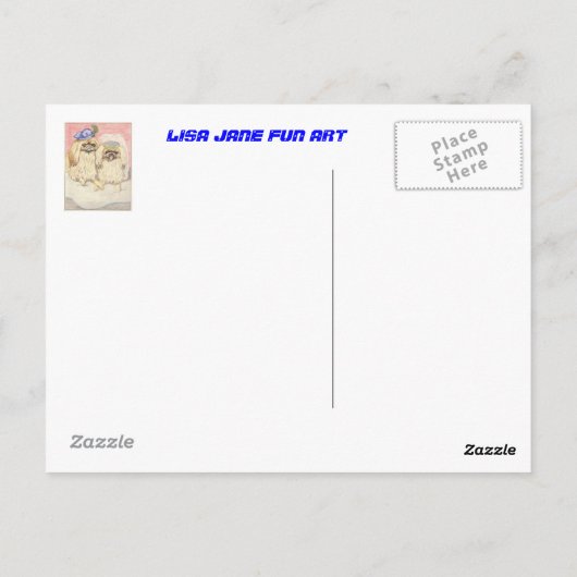 銀行での一日 ポストカード (裏面)