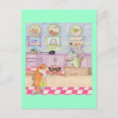 銀行での一日 ポストカード (正面)