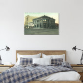 銀行とマソニック寺院の外観 キャンバスプリント (インサイチュ (寝室))