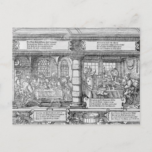 銀行のシーン ポストカード (正面)