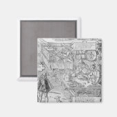 銀行のシーン マグネット (正面/裏面)