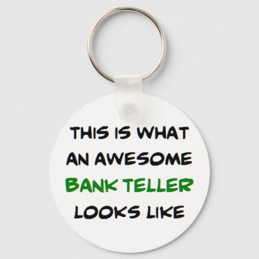 銀行の出納係素晴らし キーホルダー (正面)