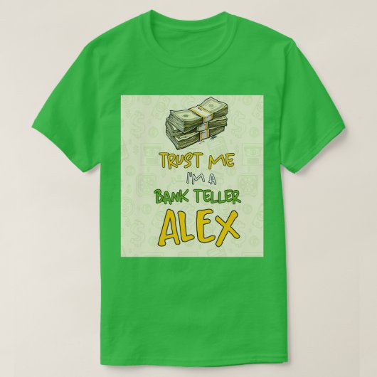 銀行の取引先問題私ドルを信頼 Tシャツ (デザイン正面)