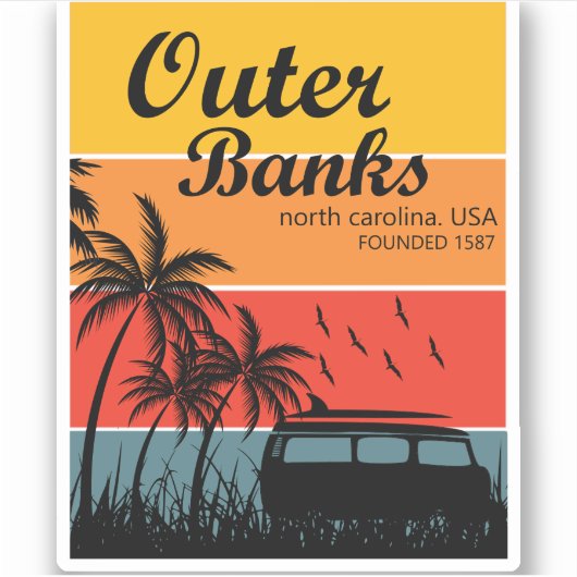 銀行の外車 シール (正面)