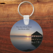 銀行の外金を使い過ぎては困る キーホルダー (正面)