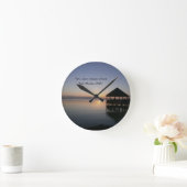 銀行の外金を使い過ぎては困る ラウンド壁時計 (ホーム)