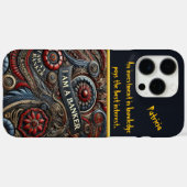 銀行の誇りを称える複雑なデザイン Case-Mate iPhoneケース (裏面 (横))