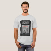 銀行は公益べきです Tシャツ (正面フル)