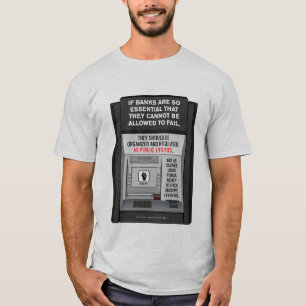 銀行は公益べきです Tシャツ