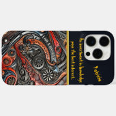 銀行をテーマにした詳細な革の芸術作品 Case-Mate iPhoneケース (裏面 (横))
