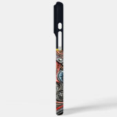銀行をテーマにした詳細な革の芸術作品 Case-Mate iPhoneケース (裏面 / 左)