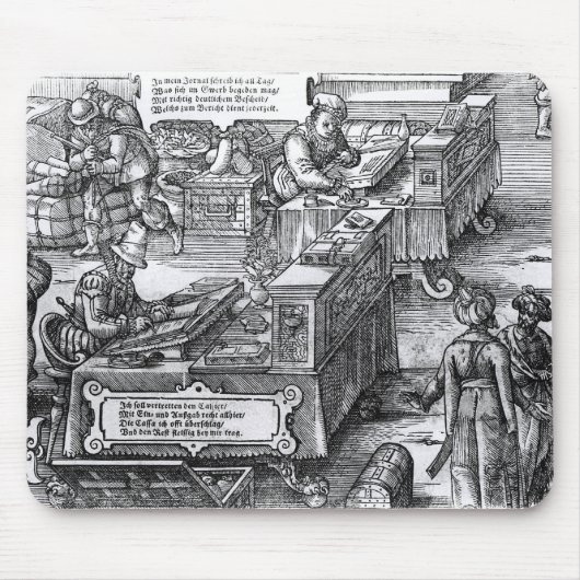 銀行インテリア マウスパッド (正面)