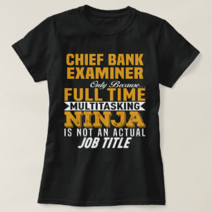 銀行主任審査官 Tシャツ