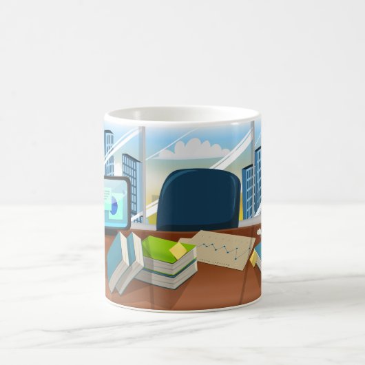 銀行企業の事務所 コーヒーマグカップ (中央)