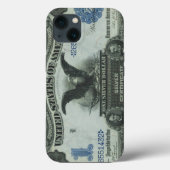 銀行券： 1899 $1 Black Eagle Silver Certificate Case-Mate iPhoneケース (裏面)