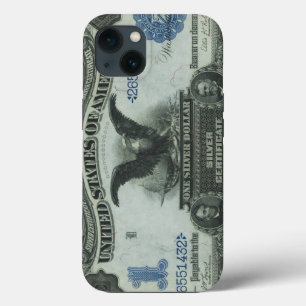 銀行券: 1899 $1 Black Eagle Silver Certificate iPhone 13ケース