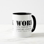 銀行口座までご利用ください…マグ マグカップ (正面右)