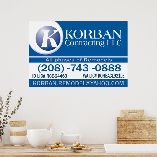 銀行員 ポスター (キッチン)