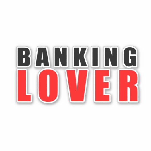 銀行好き シール (正面)