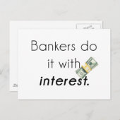 銀行家がやるんだ! ポストカード (正面/裏面)