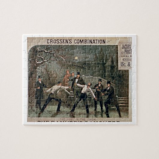 、「銀行家のDaughのためのポスターは「雪」で決闘します ジグソーパズル (横)