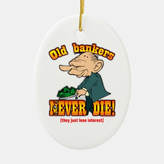 銀行家 セラミックオーナメント (正面)